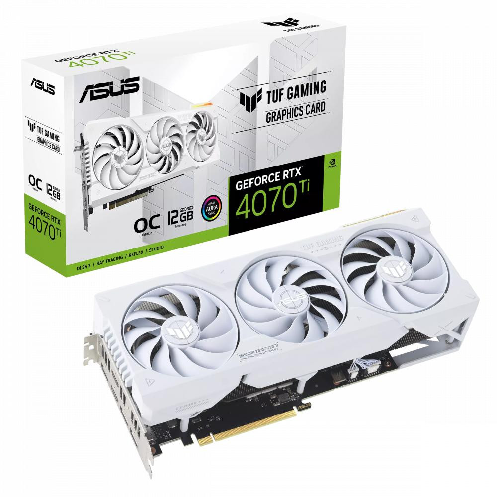 ASUS TUF-RTX4070TI-O12G-WHITE-GAMING (90YV0IJ2-M0NA00) - зображення 1