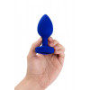 B-Vibe Vibrating Jewel Plug синя L/XL (BV32754-09) - зображення 6