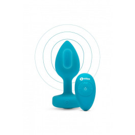 B-Vibe Vibrating Jewel Plug, блакитна, S/M (31663/Plug S/M-09)