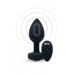B-Vibe Vibrating Jewel Plug, чорна, M/L (31666 /BV-031 blk-09)