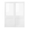 IKEA GRIMO Розсувні двері, скло/білий, 150x201 см (105.452.94) - зображення 1