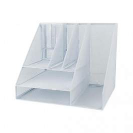 Axent Подставка для офисных принадлежностей металлическая , белая (2127-21-A)