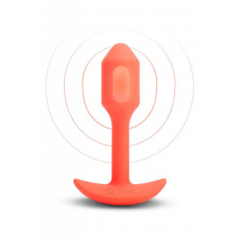 B-Vibe Vibrating Snug Plug 1, оранжева (32398/Plug 1)