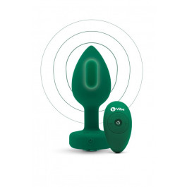 B-Vibe Vibrating Jewel Plug M/L Emerald (BV31665)