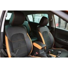 MW Brothers Чехлы Leather Style на сидения для KIA Sportage - зображення 1