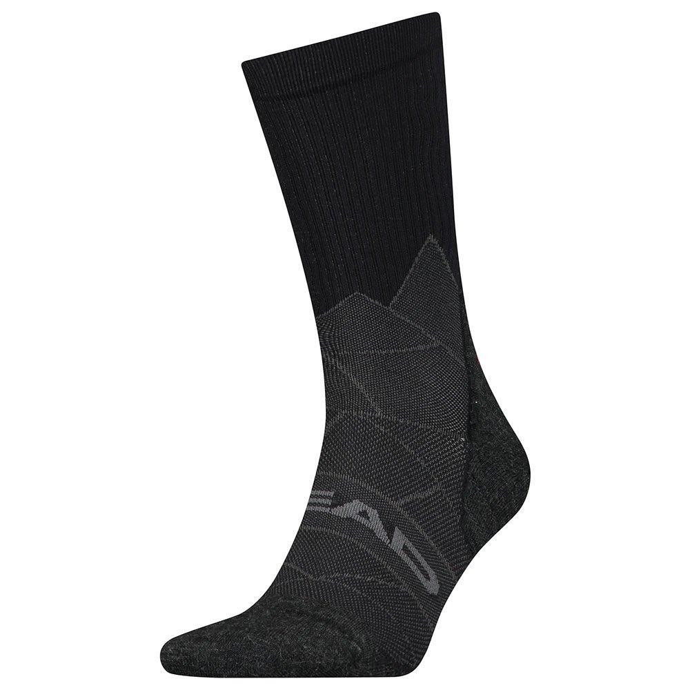 HEAD Шкарпетки  Hiking Crew Sock Black Red 1P розмір 39-42 - зображення 1