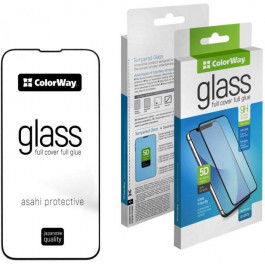 ColorWay Защитное стекло  9H FC Glue для Apple iPhone 14 Max Black (CW-GSFGAI14M-BK)