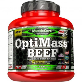 Amix OptiMass Beef Gainer 2500 g /50 servings/ Double Chocolate Coconut