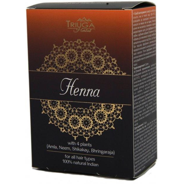 Triuga Herbal Хна аюрведическая  Коричневая 100 г (8908003544014) - зображення 1