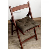 Прованс Подушка на стілець Chenilla коричнева 40х40 см, (4823093460409) - зображення 4