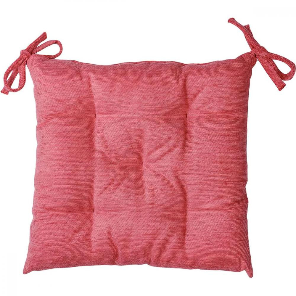Прованс Подушка на стілець Chenilla рожева 40х40 см (4823093460423) - зображення 1