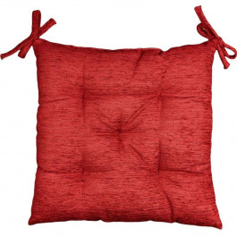 Прованс Подушка на стілець Chenilla червона 40х40 см (4823093460393)