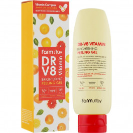 FarmStay Пилинг гель  DR-V8 Vitamin Brightening Peeling Gel с витаминным комплексом 150 мл (8809469775922)