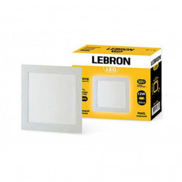 Lebron Врізний Світлодіодний Світильник Стельовий  L-PS-1241, 12W LED, 166 * 166 * 19mm, 4100К (12-10-40)