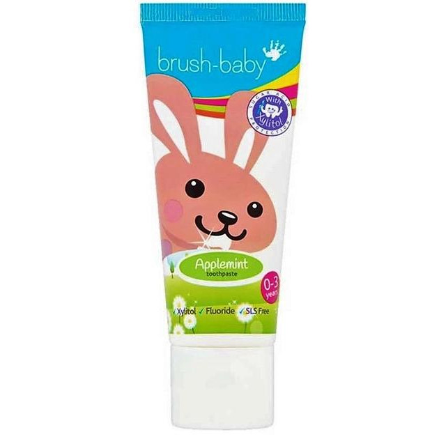 Brush-Baby Дитяча зубна паста Brush-Baby Applemint (0-3 роки) 50 мл (5060178102116) - зображення 1