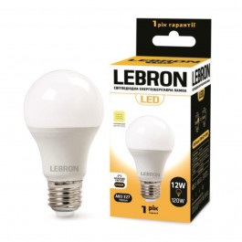 Lebron LED L-A60 12W Е27 4100K микроволновой датчик движения (11-11-88)