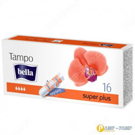 Bella Тампони жіночі гігієнічні без аплікатора Tampo  Premium Comfort super plus, 16 шт