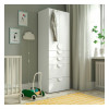 IKEA SMASTAD / PLATSA(994.263.63) гардероб, білий білий / з 4 ящиками - зображення 7