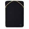 HP 14" Protective Reversible Black/Gold Laptop Sleeve (2F1X3AA) - зображення 7