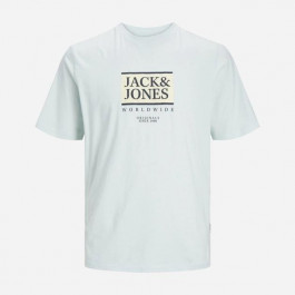 Jack & Jones Футболка бавовняна чоловіча  12252681-71310 M Skylight (5715513552117)