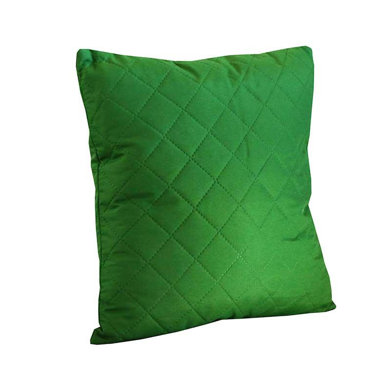 Руно Декоративная подушка Зеленый Ромб Силиконовые Шарики в Микрофибре 40х40 (311.52_grass ромб) - зображення 1