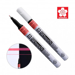 Sakura Маркер  Pen-Touch Червоний, флуоресцентний, тонкий (EXTRA FINE) 0.7мм (084511322677)
