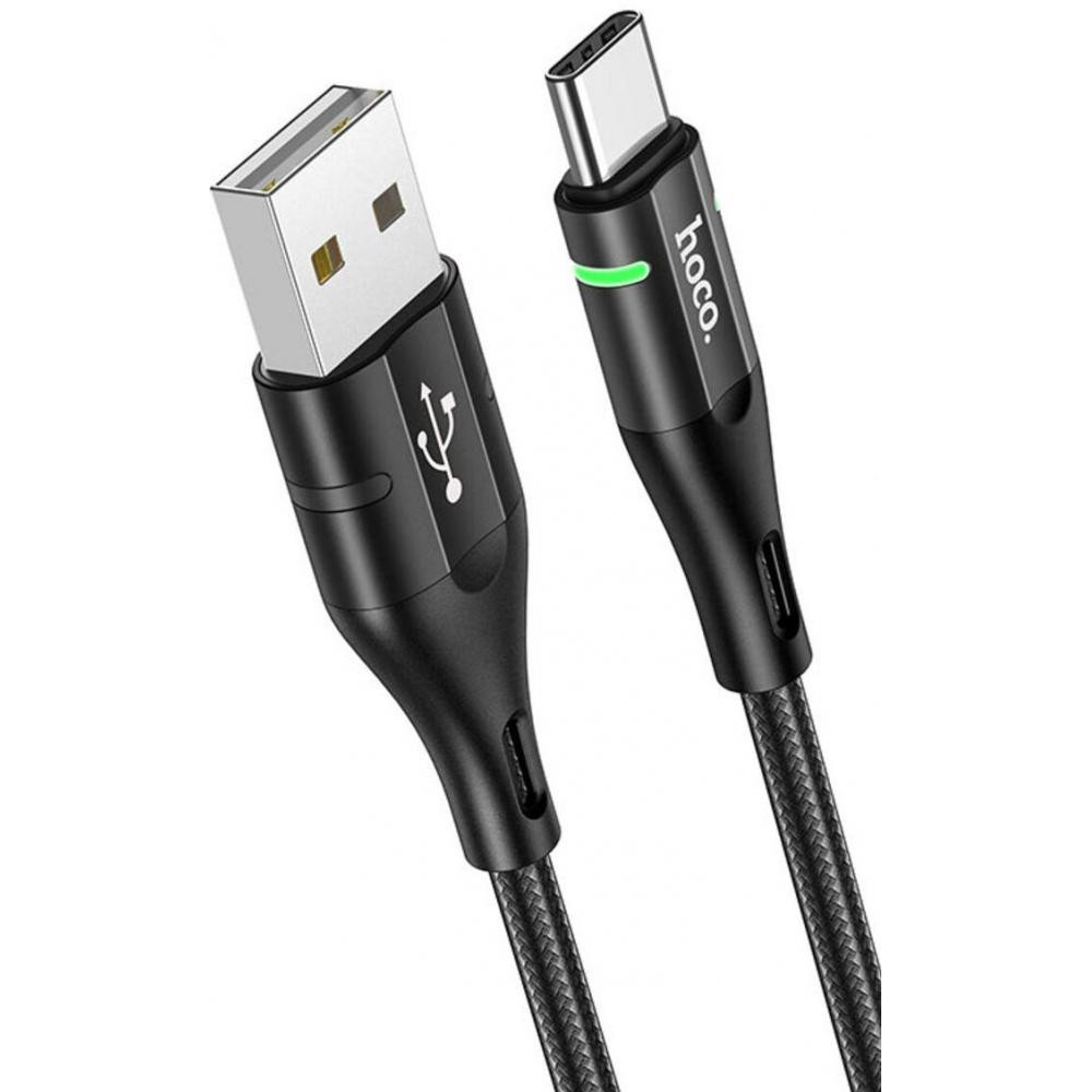 Hoco U93 USB Type-A to USB Type-C 1.2m Black (6931474732170) - зображення 1