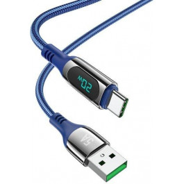 Hoco S51 Extreme USB Type-A to USB Type-C 1.2m Blue (6931474749246)