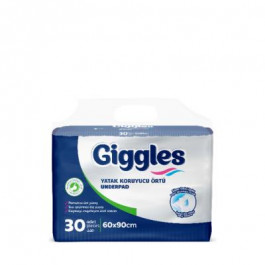 giggles Гигиенические пеленки  гиглес 60*90 (30 шт) в наличии пеленки белоснежка,тена,сени