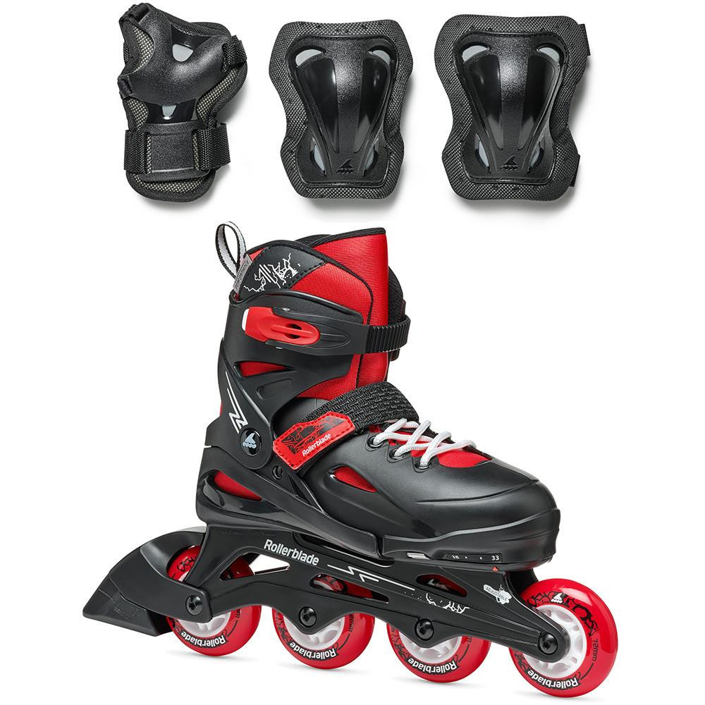 Rollerblade Fury Combo / розмір 33-38 black/red (07373600741 33-38) - зображення 1