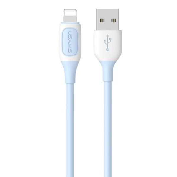 USAMS USB Type-A to Lightning 1m Blue (SJ595USB03) - зображення 1