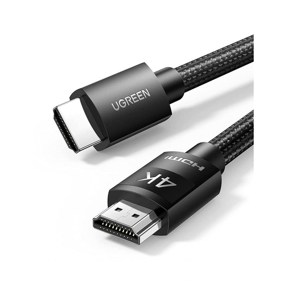UGREEN HD119 4K HDMI Cable Male to Male Braided HDMI v2.0 1m Black (30999) - зображення 1