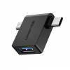 UGREEN Type-C to USB-A Black (30453) - зображення 1