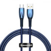 Baseus Glimmer Series USB - Type-C Fast Charging 100W 1m Blue (CADH000403) - зображення 1