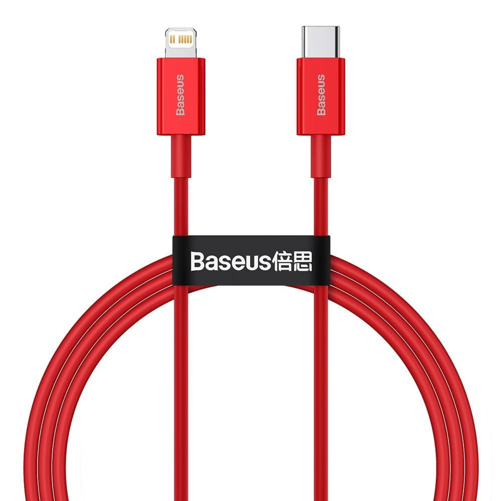 Baseus Superior Series Fast Charging Type-C to Lightning PD 20W 2m Red (CATLYS-C09) - зображення 1