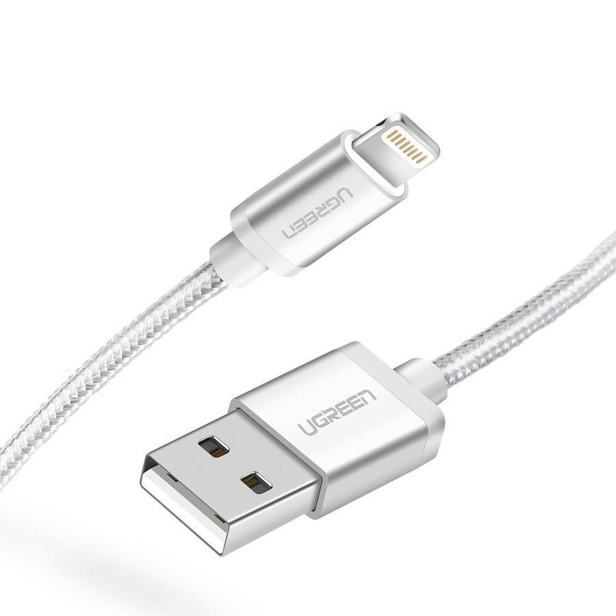 UGREEN US199 USB-A to Lightning MFi 1m White (60161) - зображення 1