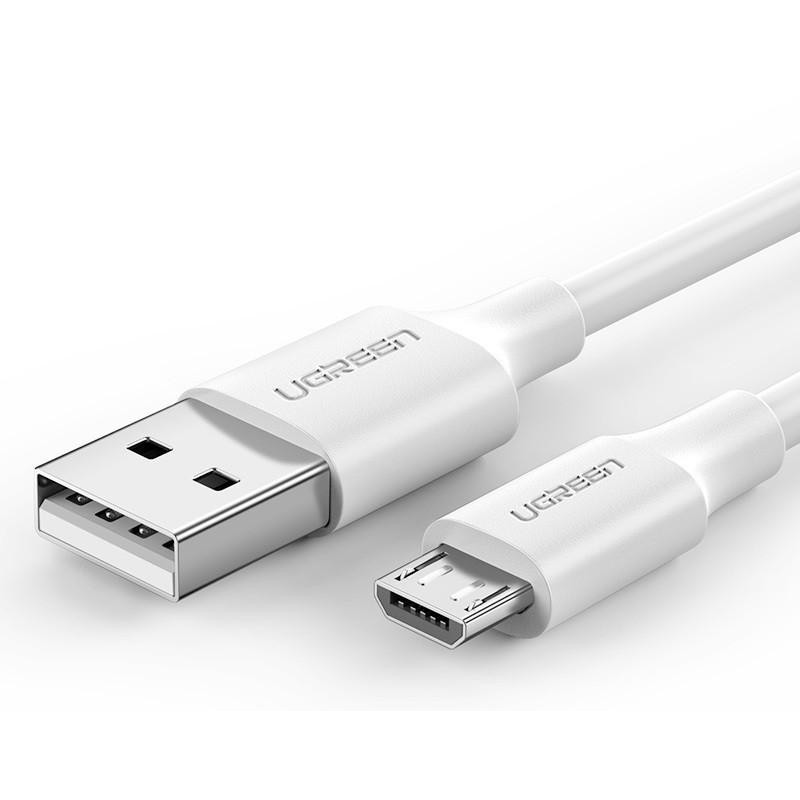 UGREEN US289 USB 2.0 AM to Micro USB 2m White (60143) - зображення 1