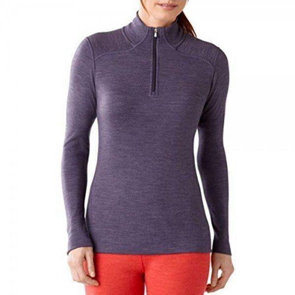 Smartwool Термофутболка  Women's NTS Mid 250 Zip T L Фіолетовий - зображення 1