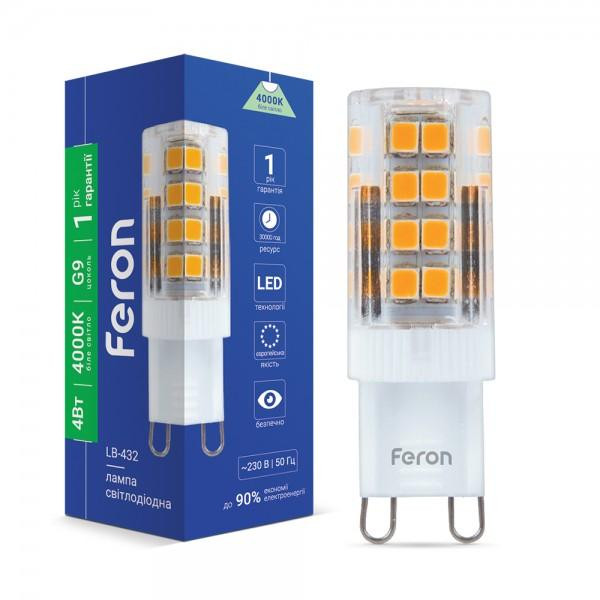 FERON LED LB-432 230V 4W 51Leds G9 4000K 350Lm (25770) - зображення 1