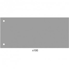 ECONOMIX Роздільник сторінок  240х105 мм , пластик, сірий, 100 шт (E30811-10)
