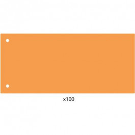 ECONOMIX Роздільник сторінок  240х105 мм , пластик, помаранчевий, 100 шт (E30811-06)