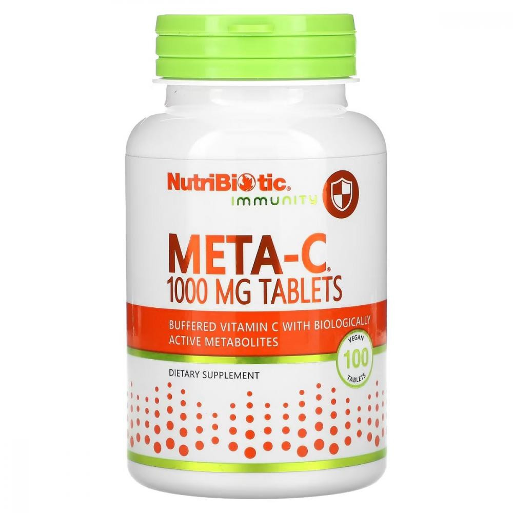 NutriBiotic Буферизованный вітамін З  1000 мг 100 таблеток (NBC00185) - зображення 1