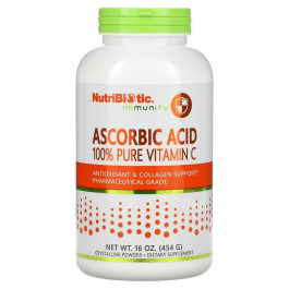 NutriBiotic Аскорбінова кислота  Ascorbic Acid 100% Pure Vitamin C 454 г (NBC00201)
