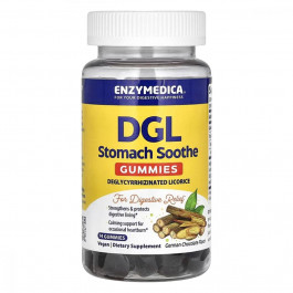 Enzymedica Коріння солодки  DGL Stomach Soothe Gummies 74 жувальні цукерки (ENZ20127)