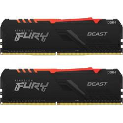 Kingston FURY 64 GB (2x32GB) DDR4 2666 MHz Beast RGB (KF426C16BBAK2/64) - зображення 1