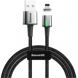 Baseus Zinc Magnetic Cable USB For iP 2.4A 1m Black (CALXC-A01)