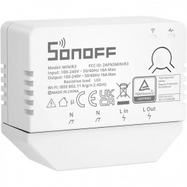 Sonoff Розумний 1-канальний перемикач Wi-Fi 3500W (MINIR3)