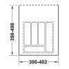 Hafele Лоток для столовых приборов 50x40 см антрацит 556.46.304 - зображення 1