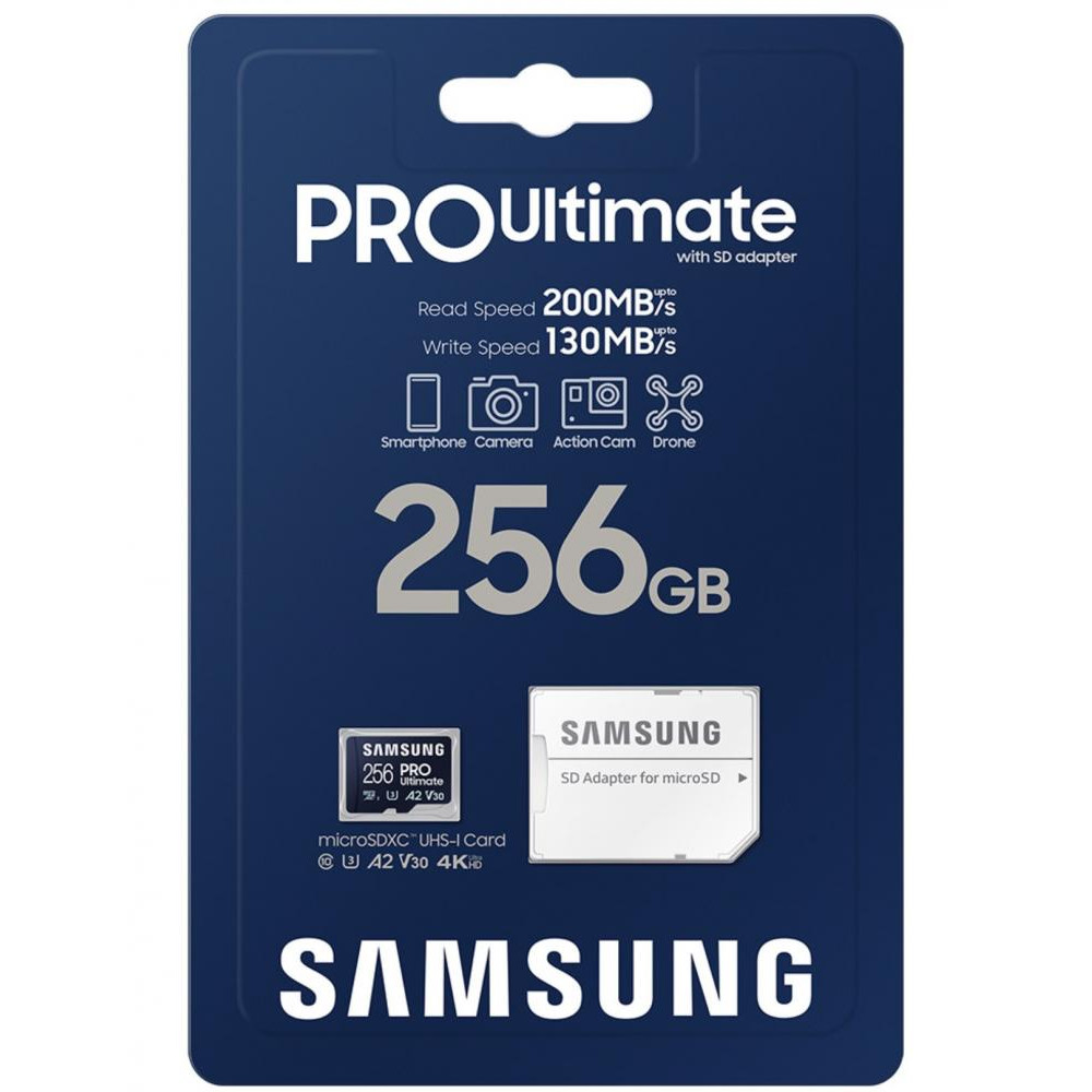 Samsung 256 GB PRO Ultimate microSD card (MB-MY256SA) - зображення 1