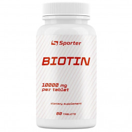 Sporter Біотин  Biotin 10000 мкг 60 таблеток